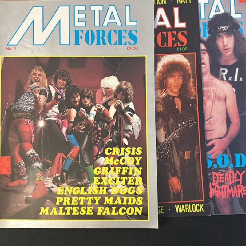 Metal Forces  3 Magazine Bundle