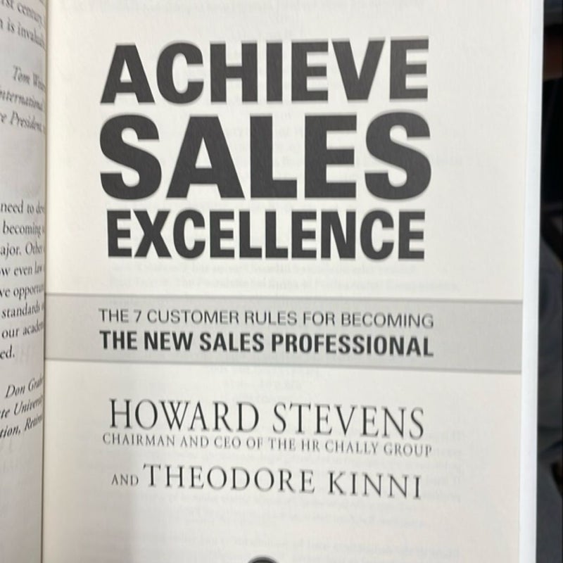 Achieve Sales Excellence