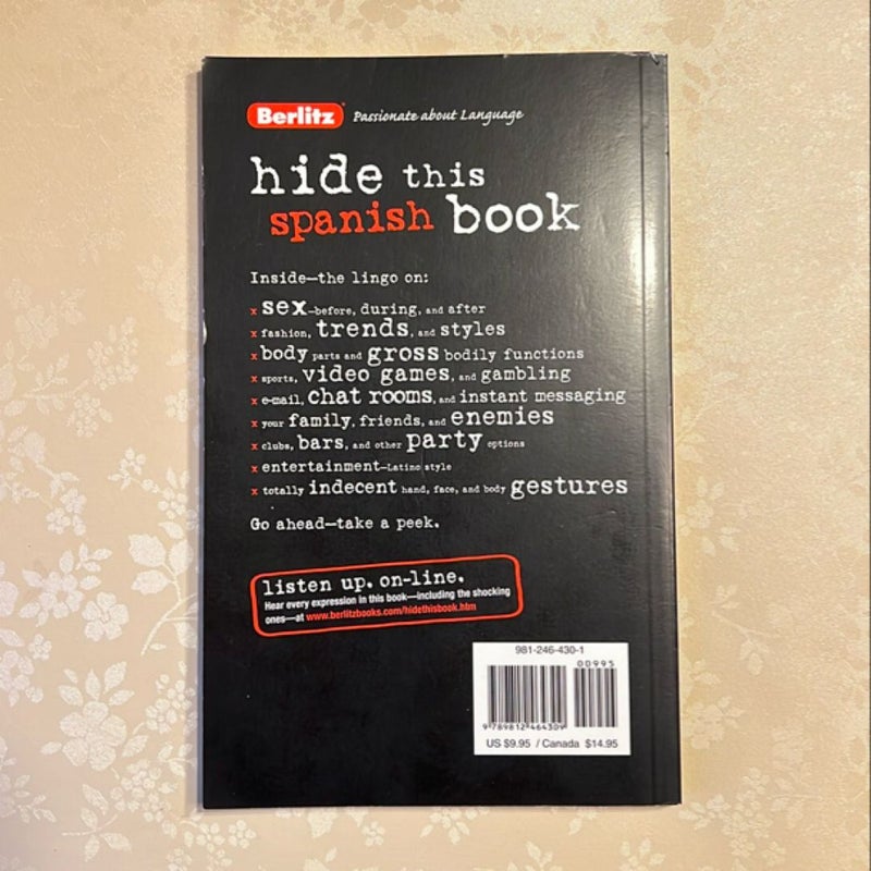 Hide This Spanish Book