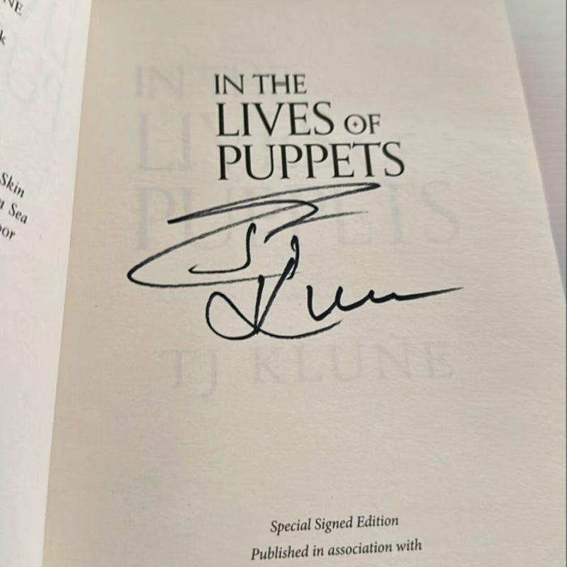 SIGNED FairyLoot Exclusive: In the Lives of Puppets