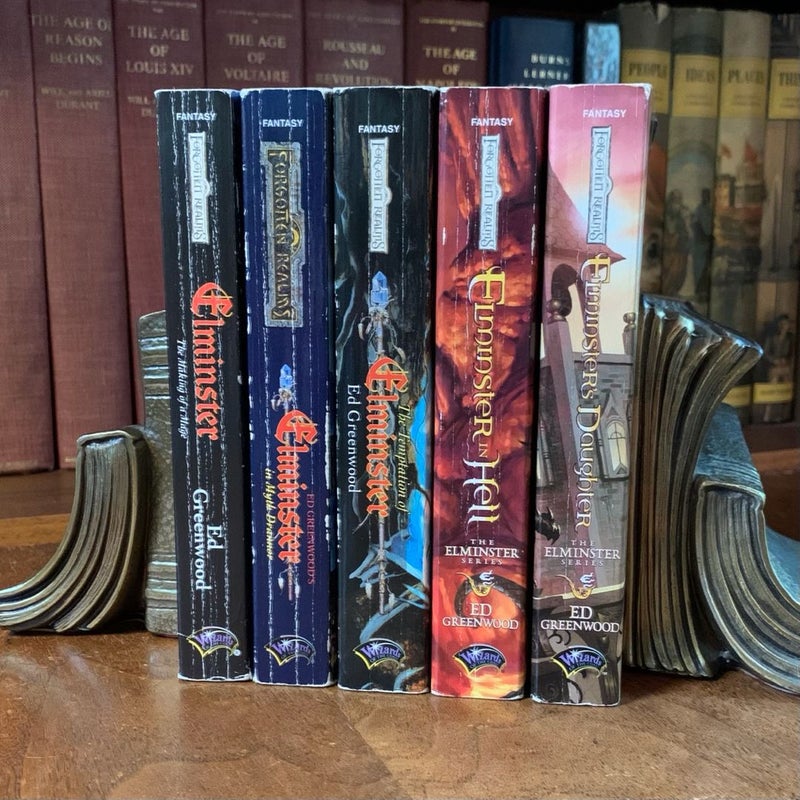 Complete Elminster Series 1-5: Making of a Mage, Elminster in Myth Drannor, The Temptation of Elminster, Elminster in Hell, Elminster’s Daughter