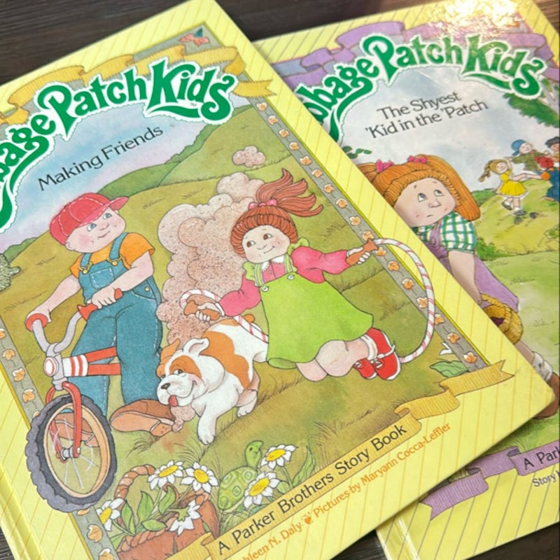 2-pack of Cabbage Patch Kids vintage books