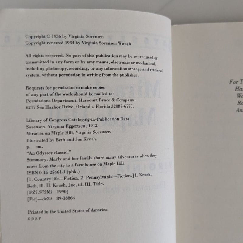 Miracles on Maple Hill