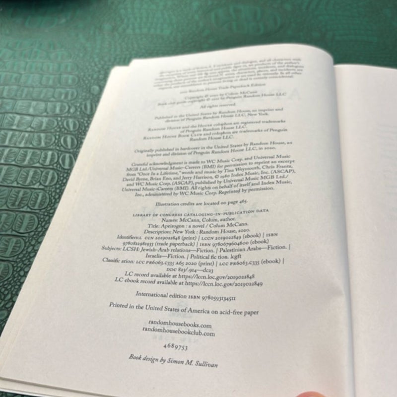 Apeirogon: a Novel