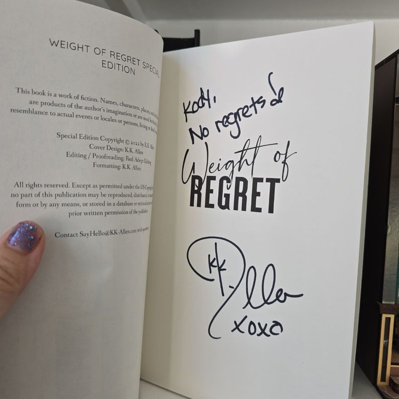 Weight of Regret Special Edition *signed*