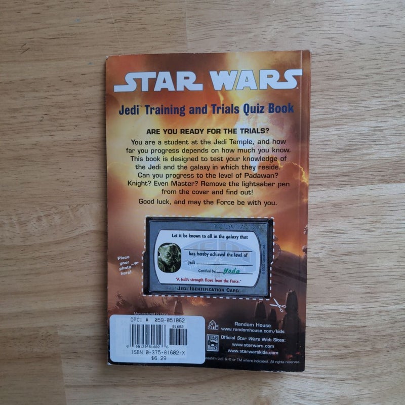 Star Wars: Jedi Training and Trials Quiz Book