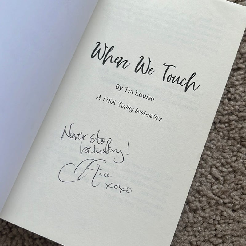 When We Touch (signed)