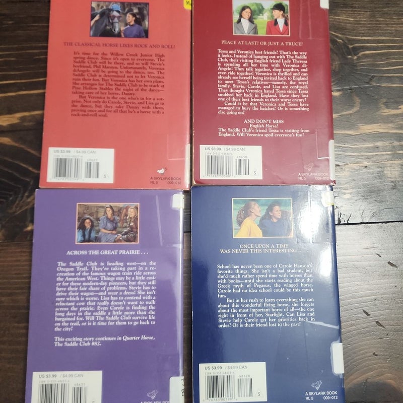 The Saddle Club Books set of 7
