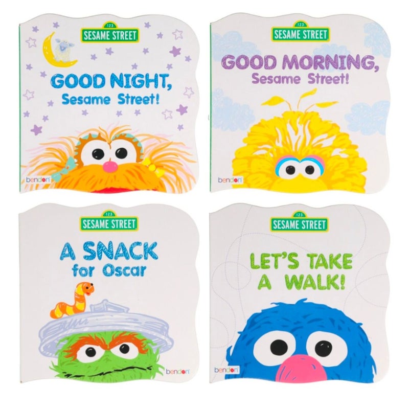 Bendon Sesame Street Shaped Board Books, 7x7