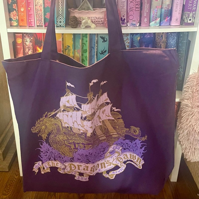 Voyage of the Damned -illumicrate purple canvas zip bag