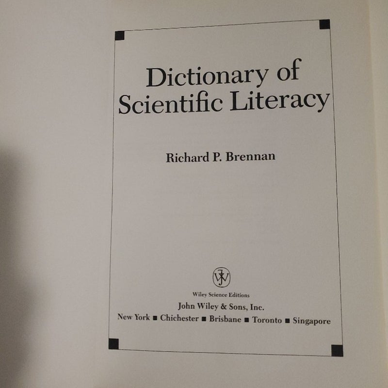 Dictionary of Scientific Literacy