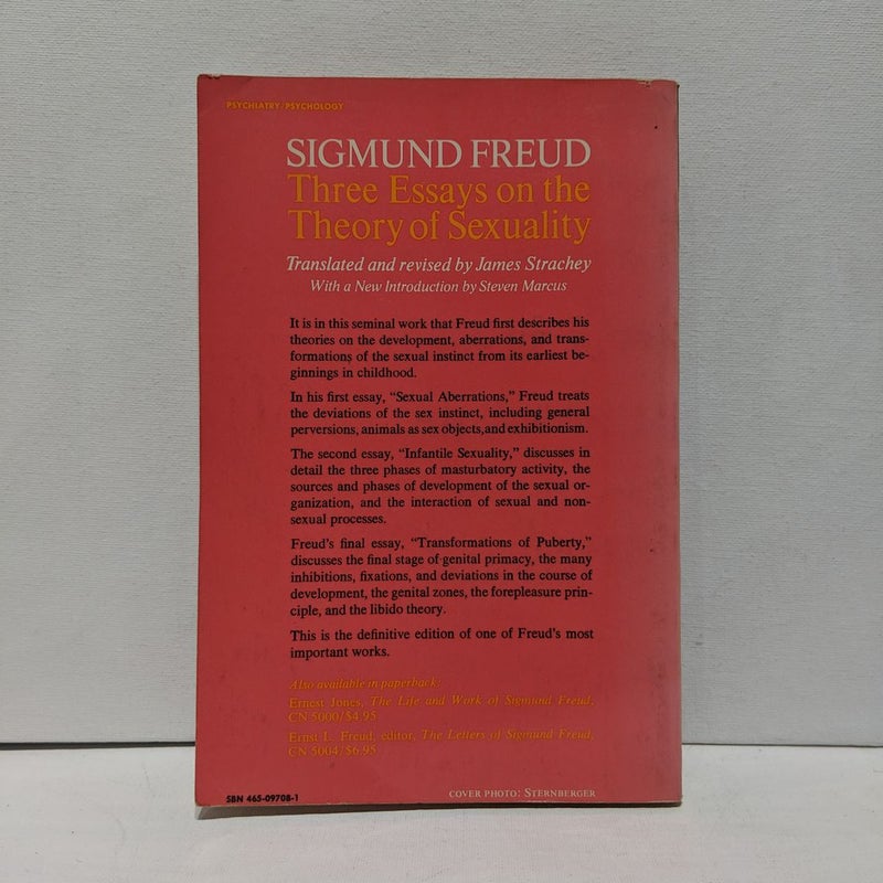 Three Essays On The Theory Of Sexuality By Sigmund Freud Paperback Pangobooks 