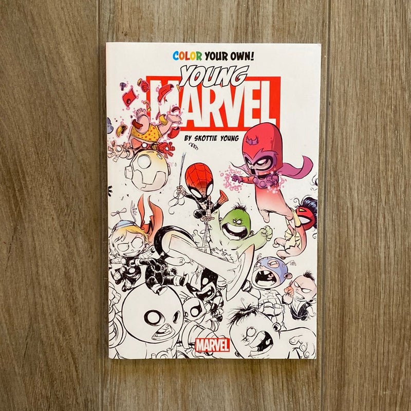 Color Your Own Young Marvel by Skottie Young