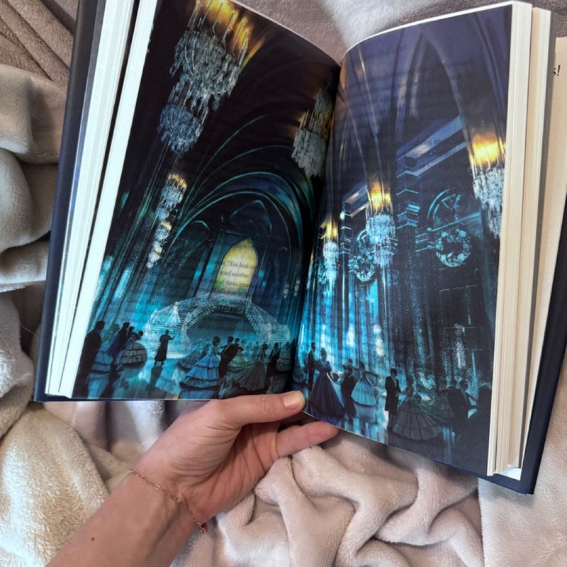 Throne of Glass with page overlays