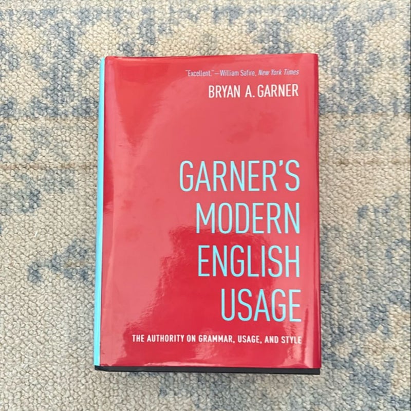 Garner's Modern English Usage