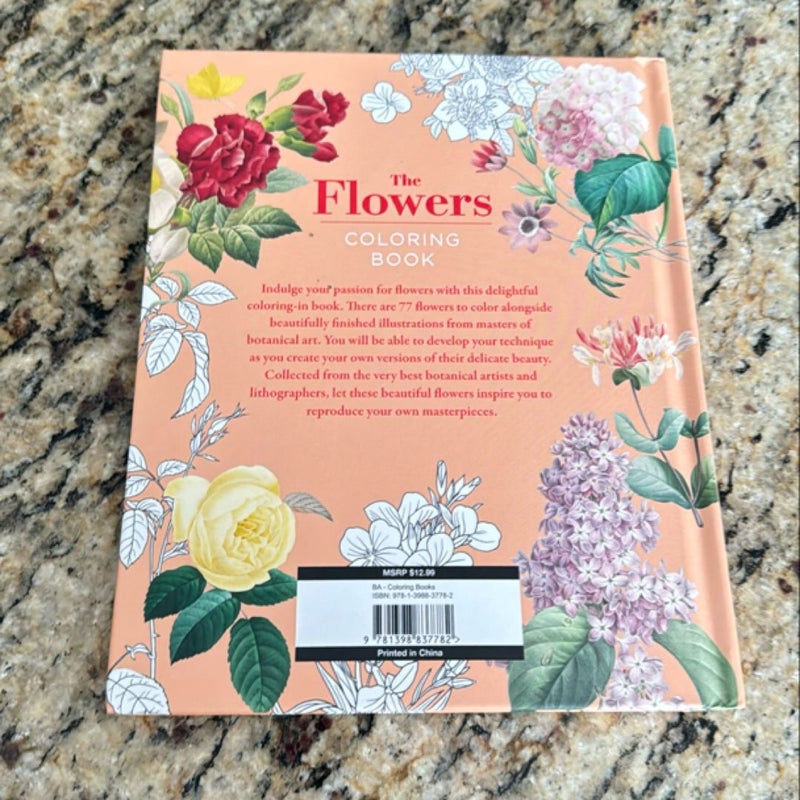 The Flowers Coloring Book