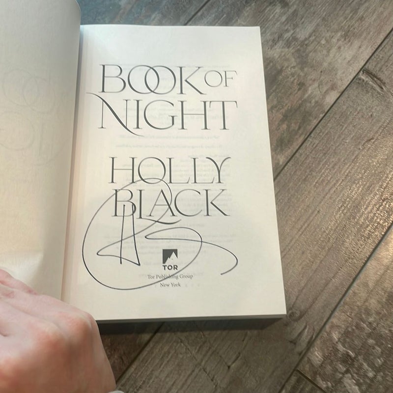 SIGNED Book of Night