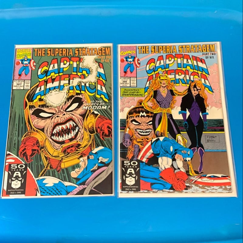 Captain America : The Superman Stratagem (1991 Marvel) 6 parts