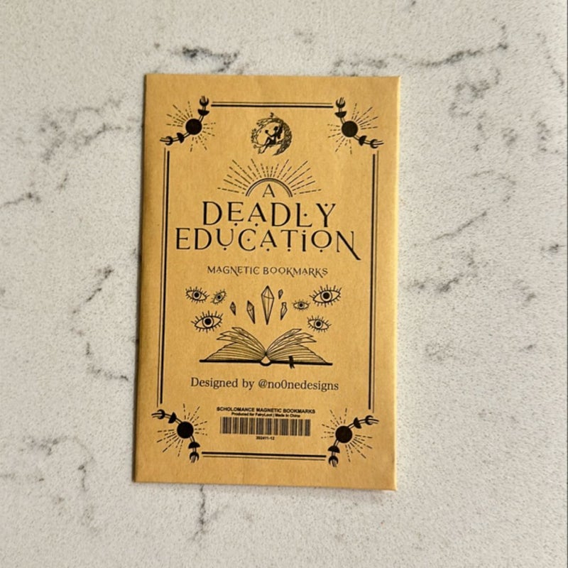 A Deadly Education Magnetic Bookmarks 