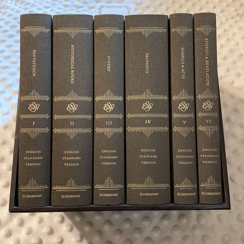 ESV Reader's Bible, Six-Volume Set (Cloth over Board with Permanent Slipcase)
