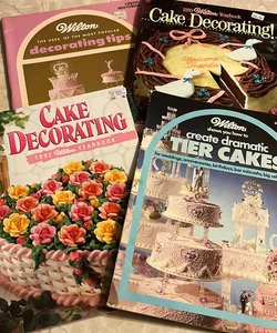 Wilton Cake Decorating Bundle of 4 Books 