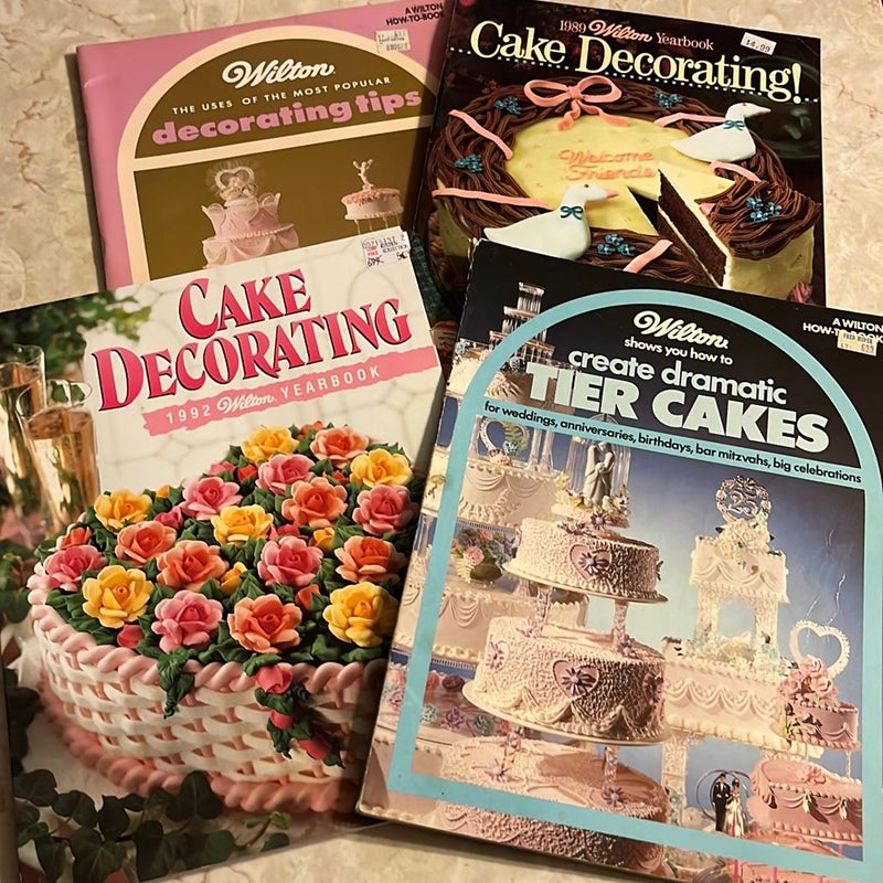 Wilton Cake Decorating Bundle of 4 Books 