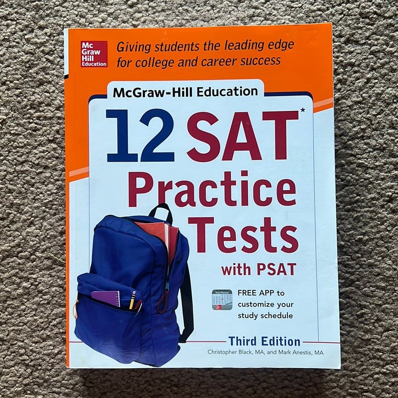 McGraw-Hills 12 SAT Practice Tests with 1 PSAT