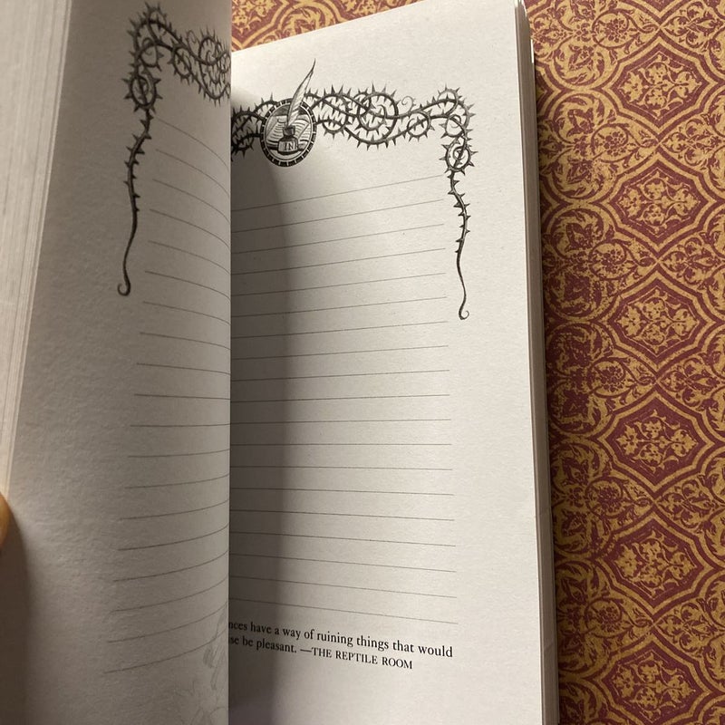 A Series of Unfortunate Events: The Blank Book