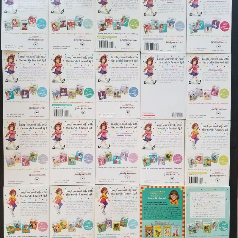 ALMOST COMPLETE SET 20 SCHOLASTIC JUNIE B. JONES BOOKS BARBARA PARK + PUZZLES