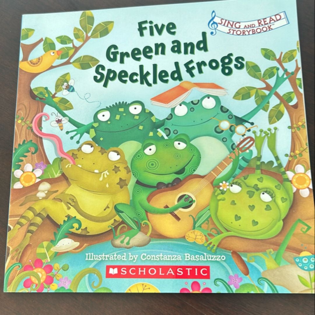 Five Green and Speckled Frogs