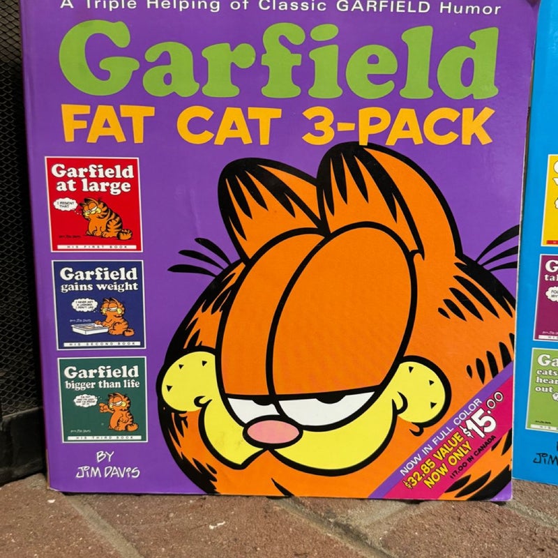 Garfield Fat Cat 3-Pack Paperback Book Bundle