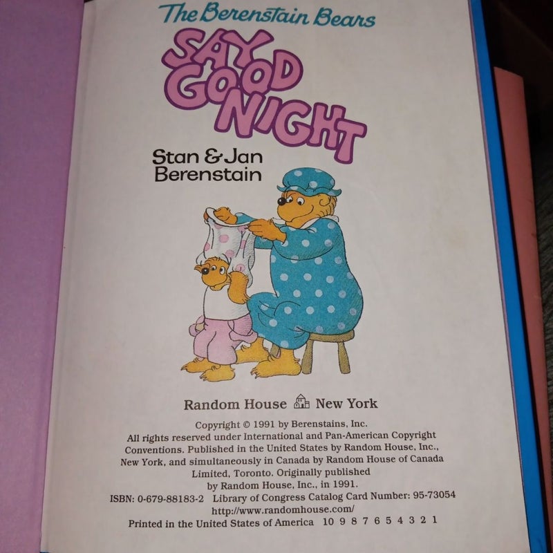 The Berenstain Bears Say Goodnight