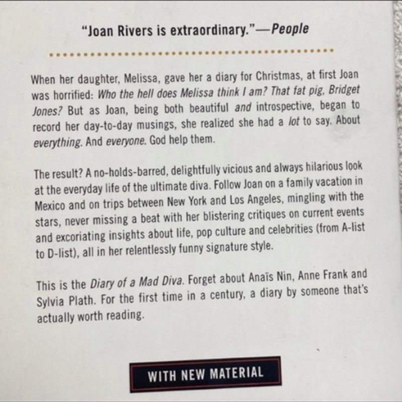 Joan Rivers Diary of a Mad Diva