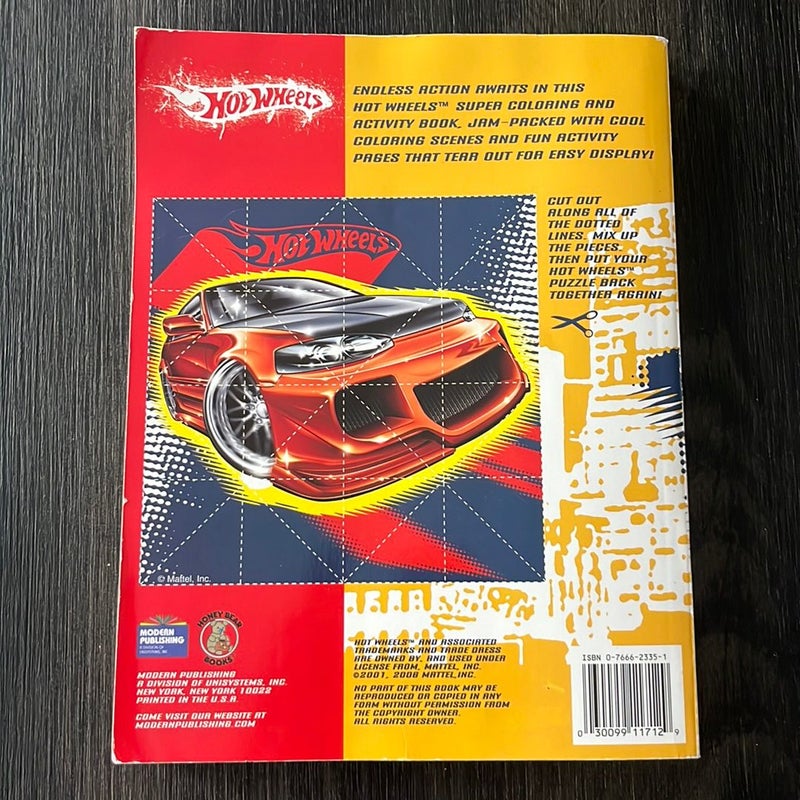 Hot Wheels Super Color Activity Book