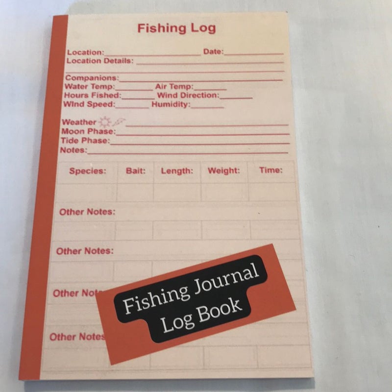 Fishing Journal Log Book