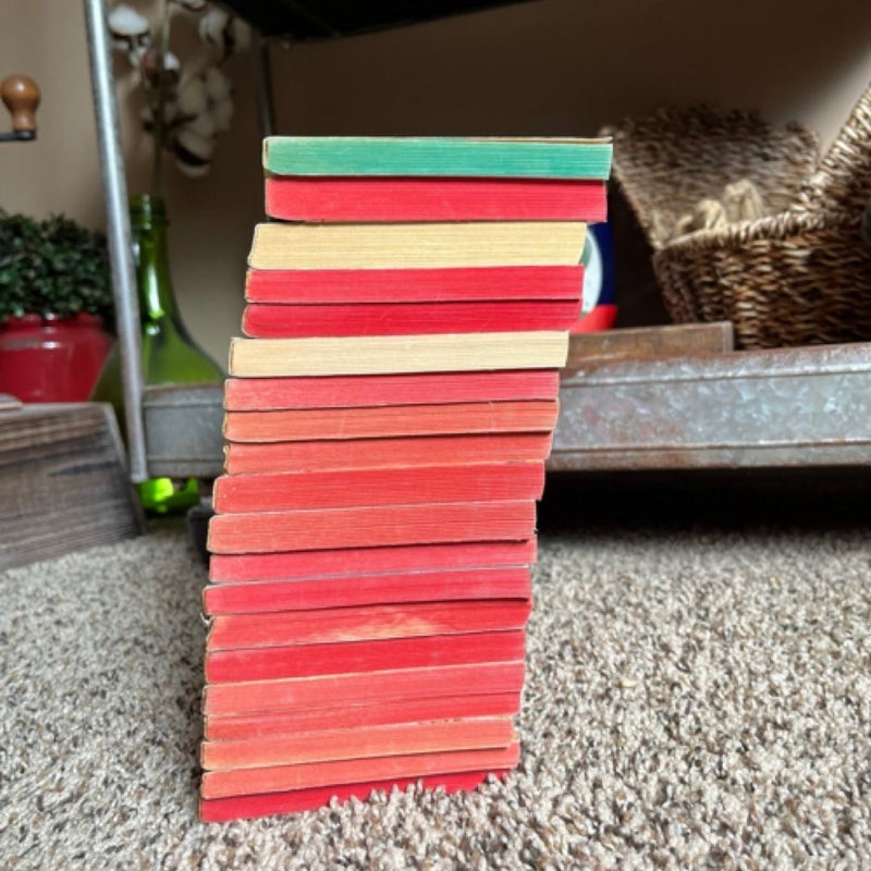 20 vintage harlequin books from the 1950’s - 1980’s