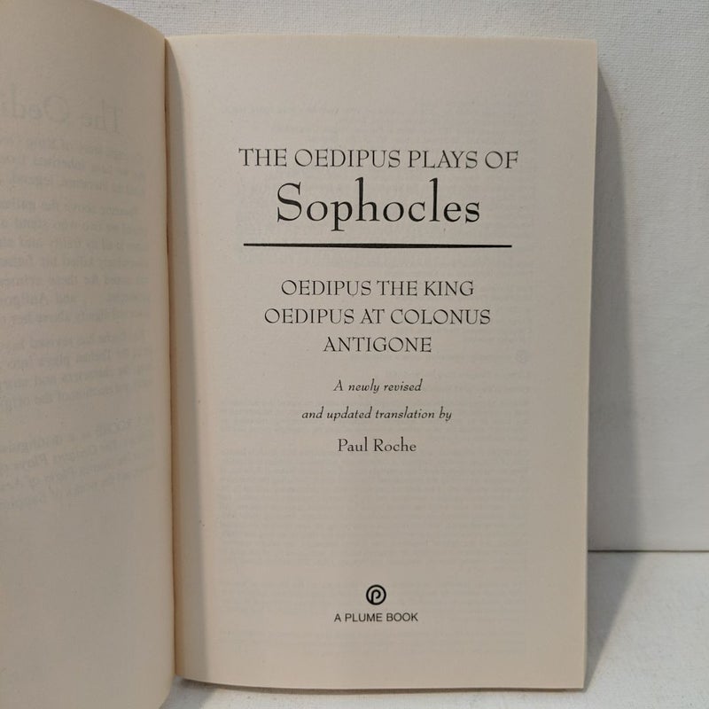 The Oedipus Plays of Sophocles