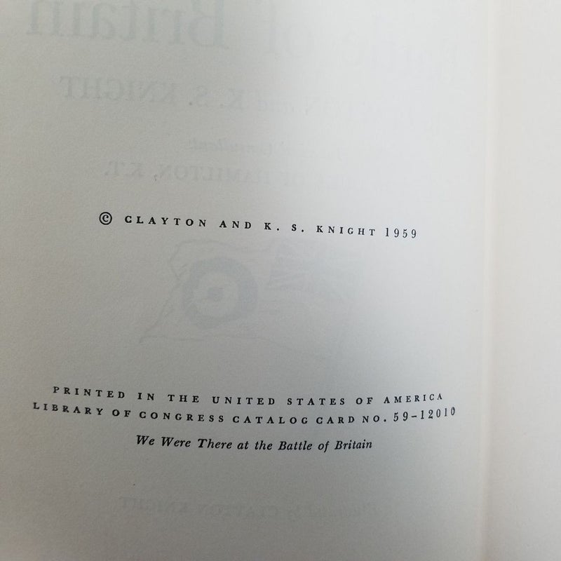 We Were There at the Battle of Britain 1959 (We Were There, book 24)