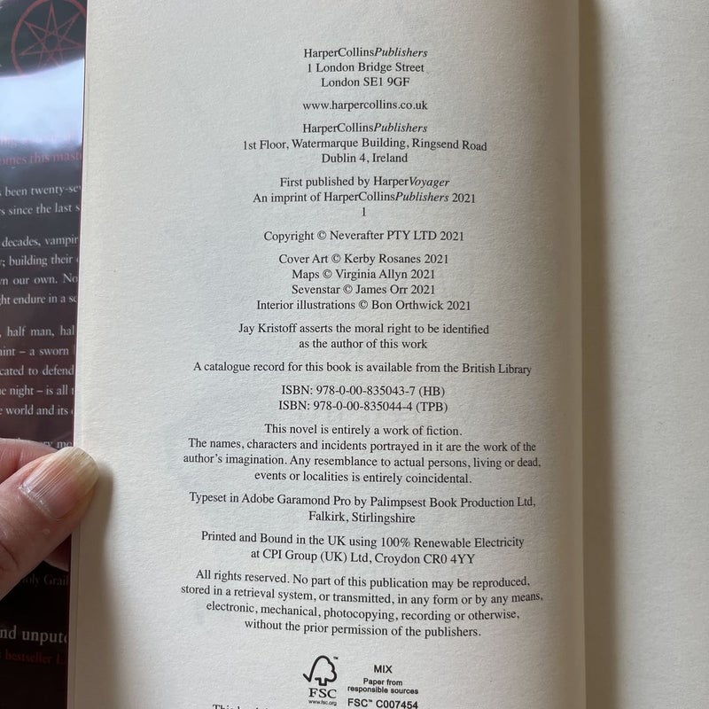 Empire of the Vampire UK 1st edition