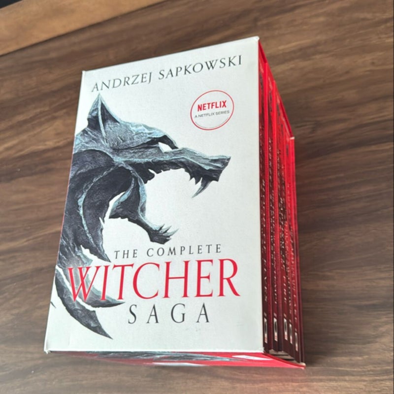 The Witcher Boxed Set: Blood of Elves, the Time of Contempt, Baptism of Fire, the Tower of Swallows, the Lady of the Lake