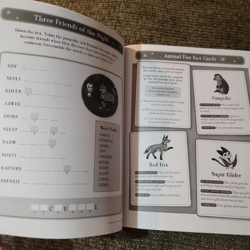 The Nocturnals Grow and Read Animal Activity Book