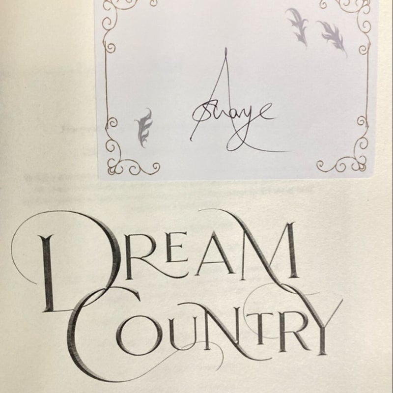 Dream Country HAND signed/sprayed edges
