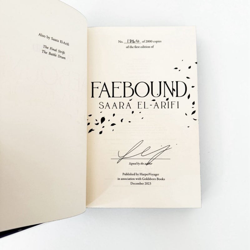 Faebound (SIGNED and NUMBERED Goldsboro Exclusive Edition)