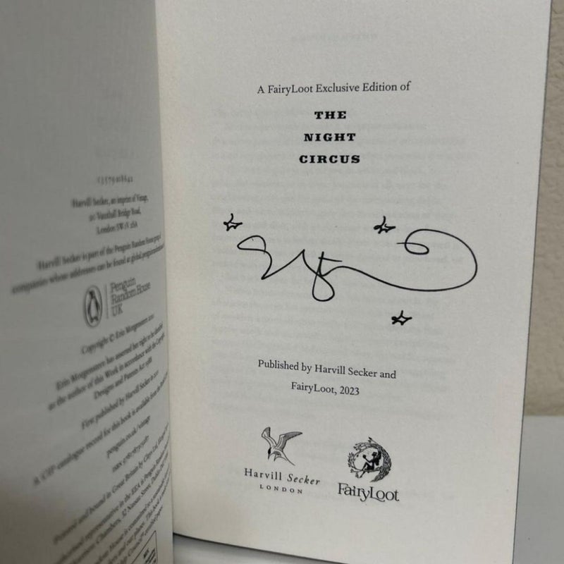  Fairyloot Night Circus Starless Sea SIGNED 