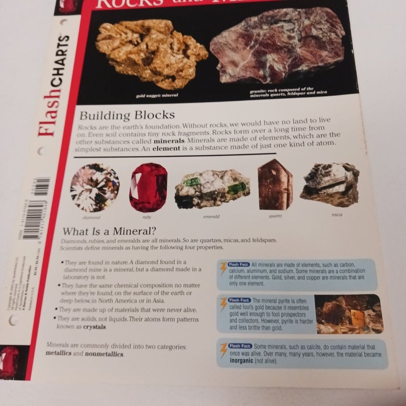 Spark Charts Flash Charts Rocks and Minerals by Flash Kids Editors