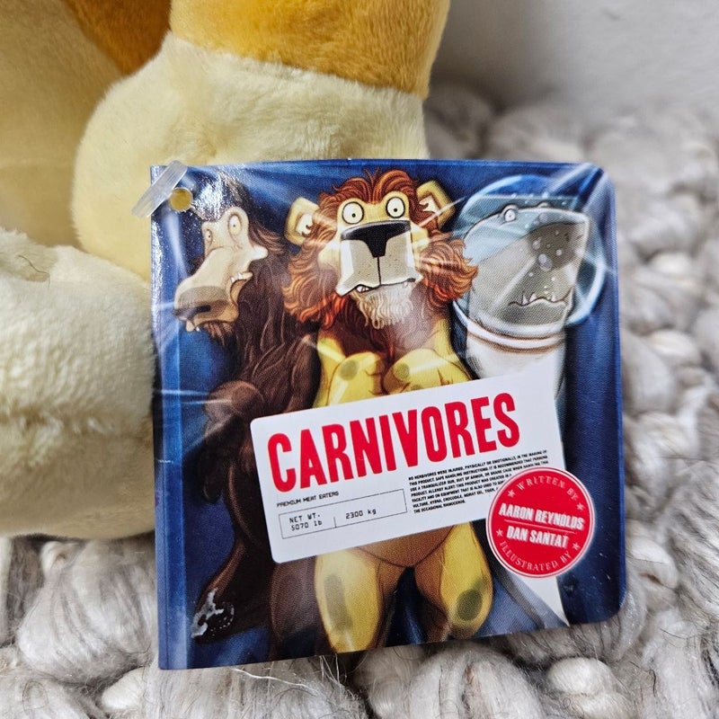 Carnivores Children's Book Lion Character Plush