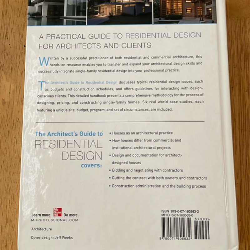 The Architect's Guide to Residential Design by Michael Malone