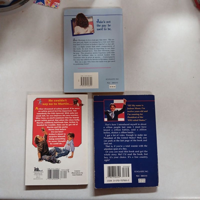 3 BOOKS - JUVENILE CHAPTER BOOKS