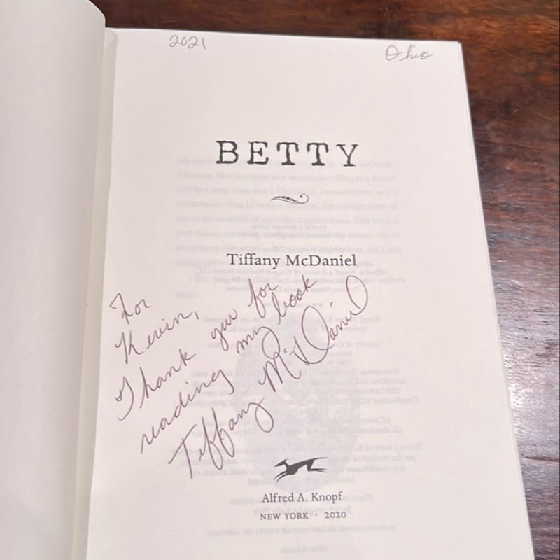 SIGNED Betty