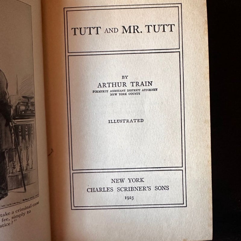 Tutt and Mr. Tutt - Arthur Cheney Train  antique 1920 Hard Cover Book
